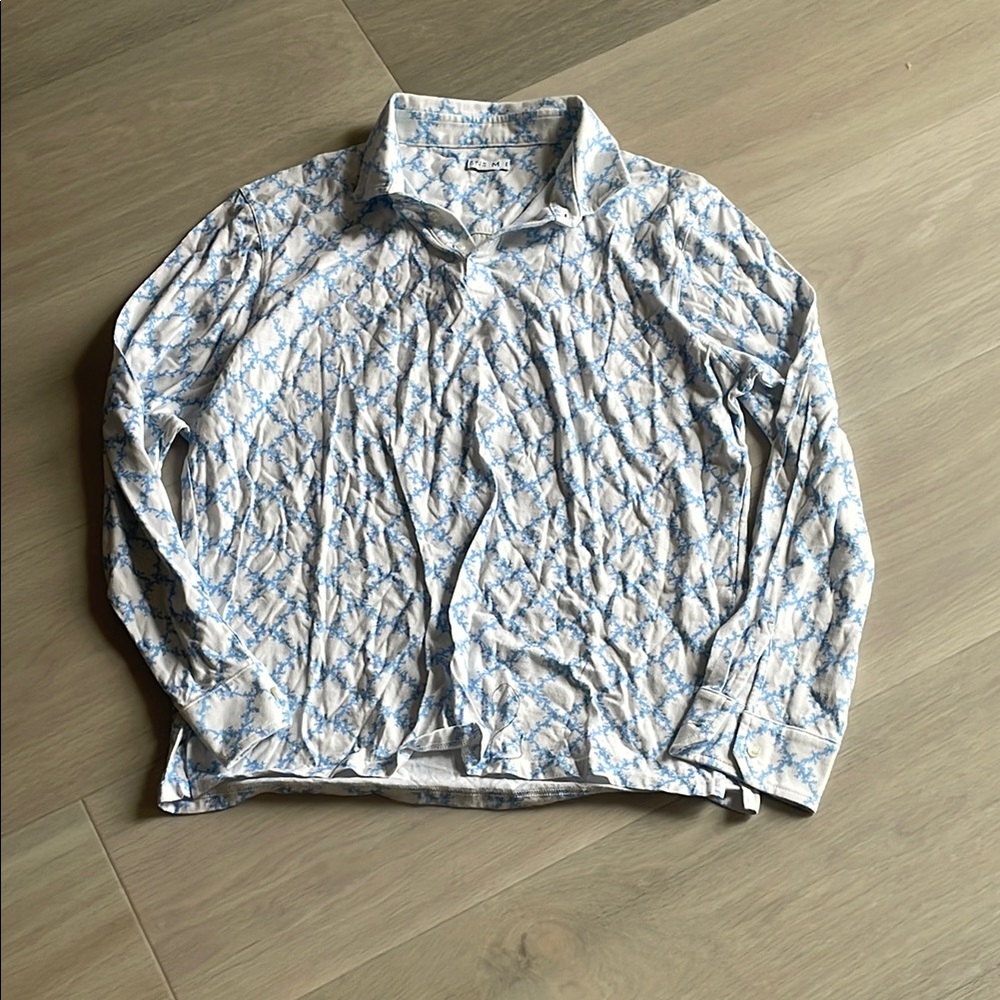 Sleek Silver Lightweight Shirt Jacket with Quilted Design